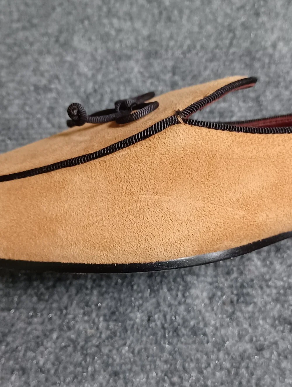 Kate Spade Devi Suede Loafers Size 10 B Women Bow Slip On In Bungalow Brown
